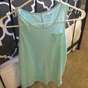 Tank top light blue basic cut and style